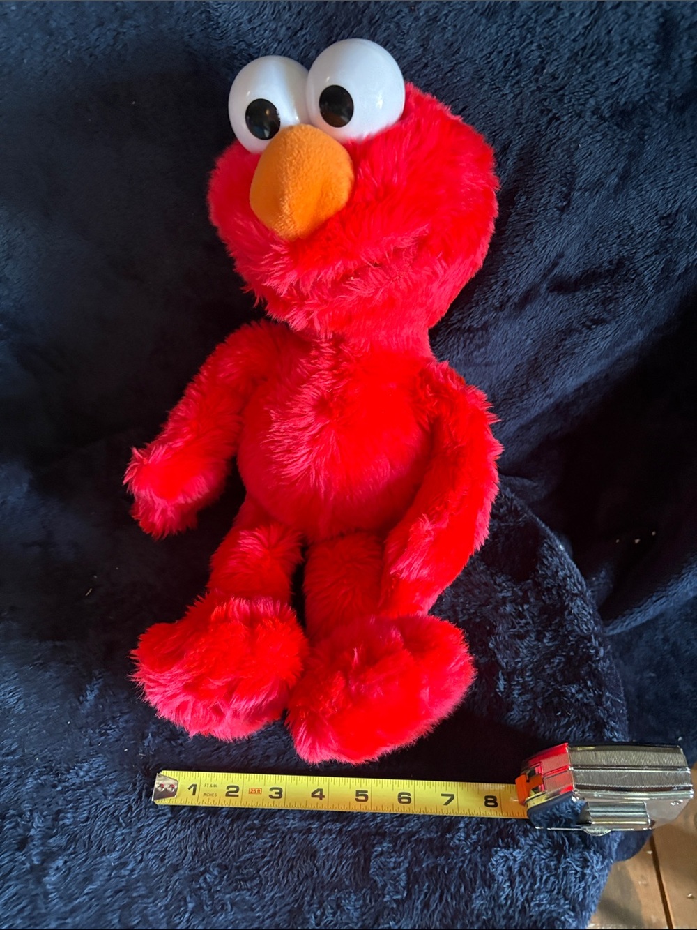 Plush Red Elmo-Style Character with Orange Nose - Picture 2 of 5